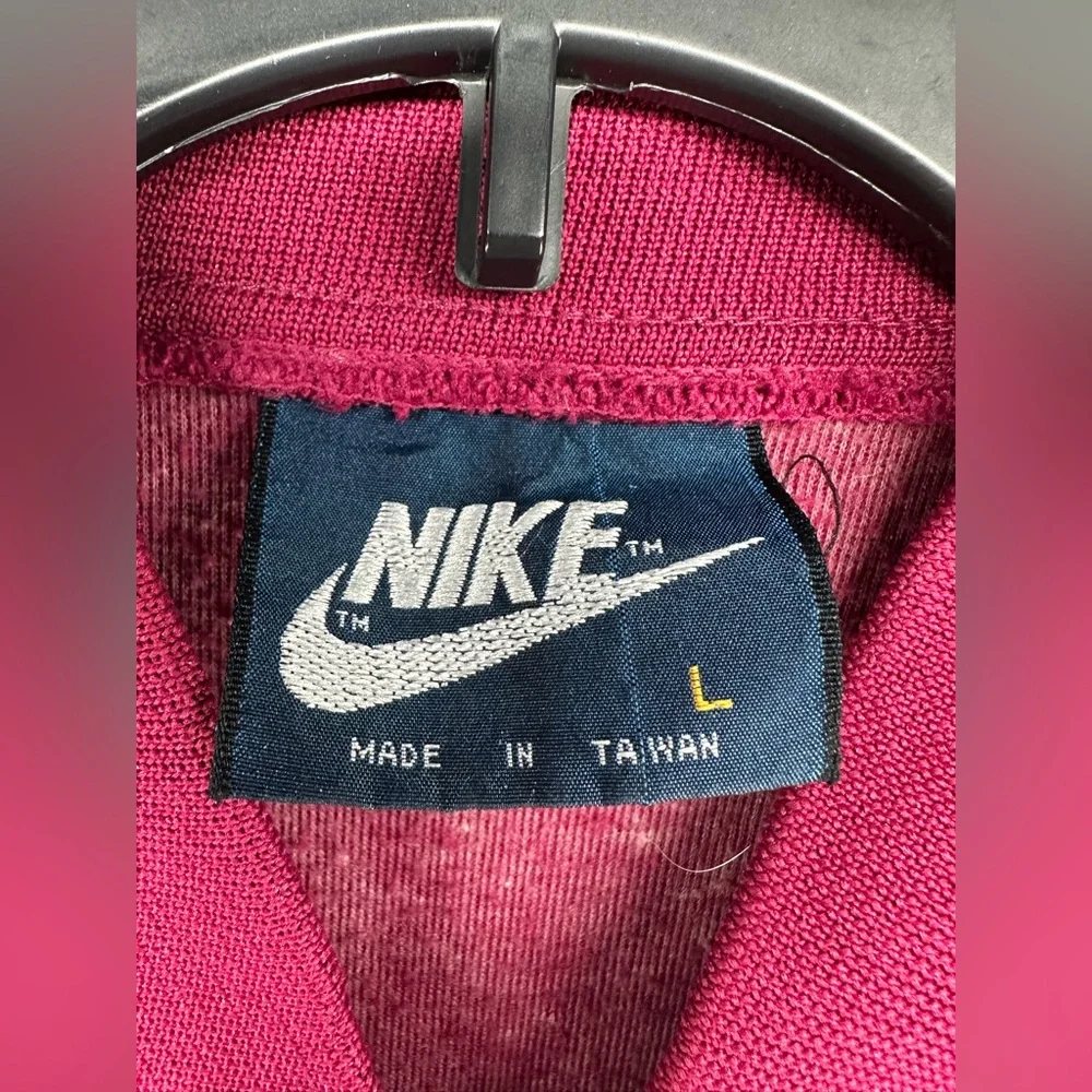 Nike Blue Tag Track Suit Maroon/Cream/Navy Blue Vintage 80s Men’s L